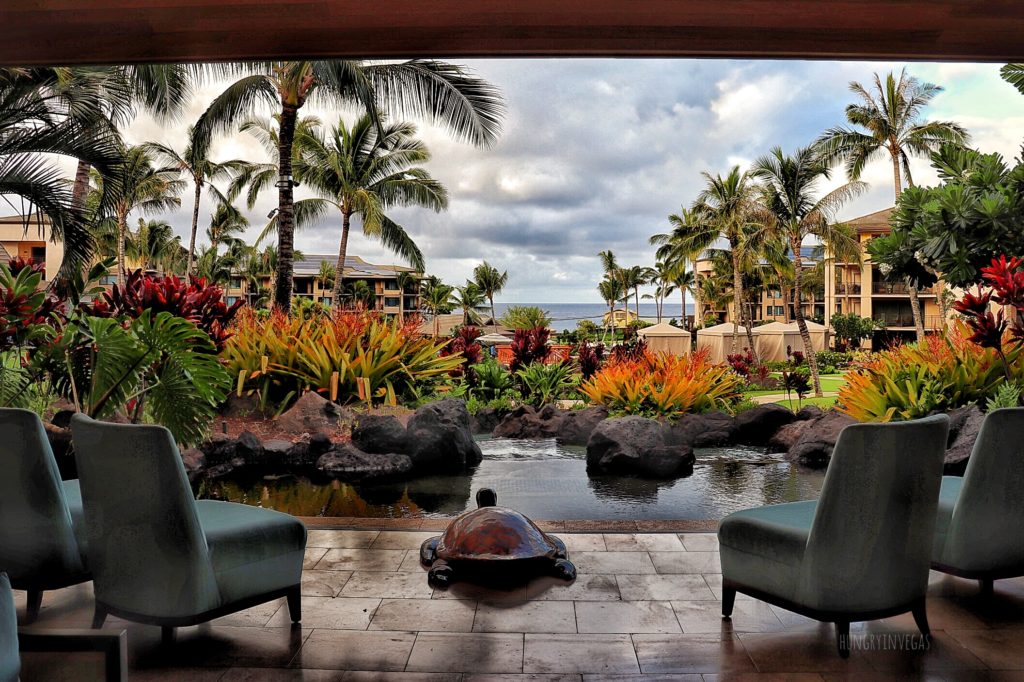 Beautiful views from the lobby at Koloa Landing Resort